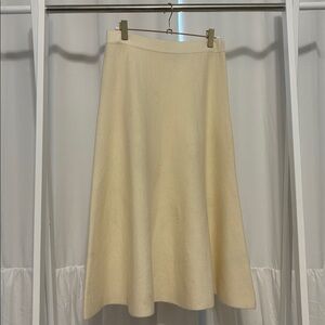 Reiss Cream Knit Skirt (b2)